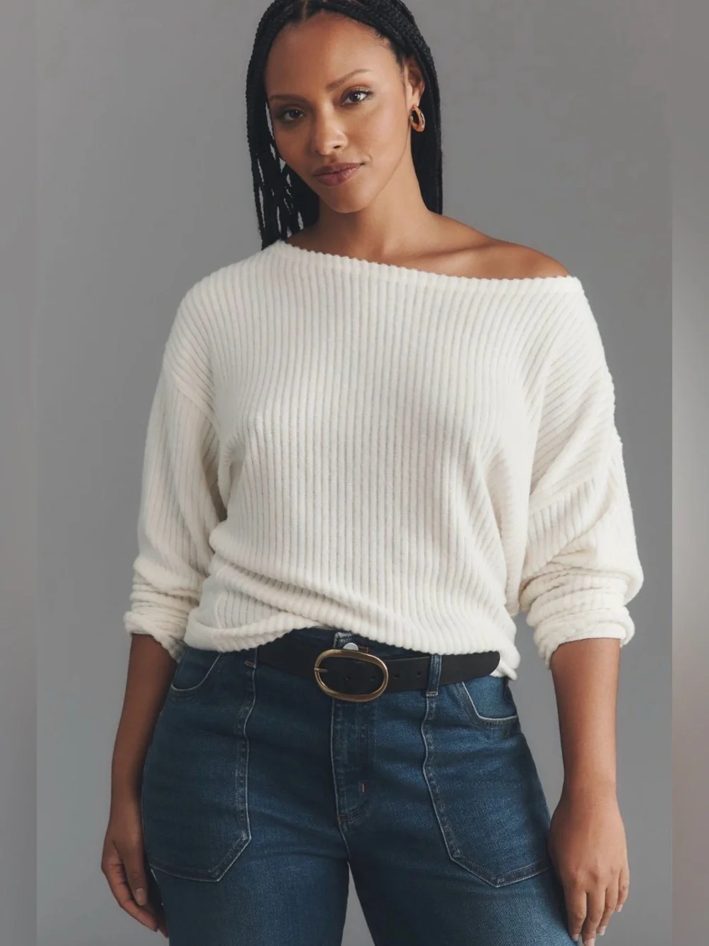 ✨ Anthropologie Long-Sleeve Cozy Top Sz XL